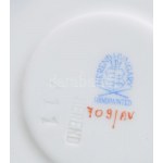 Herendi Apponyi zöld mintás 2 darab csészealj, jelzett, hibátlan, d: 11,5 cm