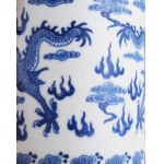 Kínai sárkánymintás porcelán ecsettartó. 20. sz. második fele. Jelzett, hibátlan, d: 10,5 cm, m: 14...