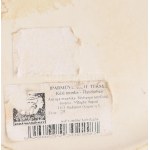 Világhy Árpád lovas mintás kancsó, címkével jelzett, m: 24,5 cm