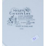 Myotts Country Life 6 darab süteményes tányér. Jelzett, kis kopással, d: 20 cm