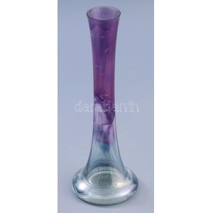 Színátmenetes design üvegváza, m: 21 cm