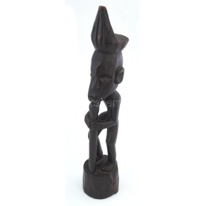 Afrikai szobor, faragott fa 55 cm