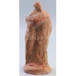 Gyenes Tamás (1920-1963): Szerelmespár. Festett gipsz, 1963, jelzett, m: 24,5 cm