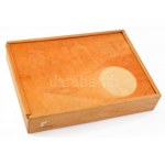 Fa logikai játél dobozában, 30x22 cm