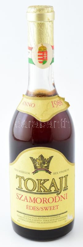 1988 Tokaji szamorodni Bontatlan palack, szakszerűen tárolt