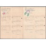 cca 1950 7 db klf marhalevél