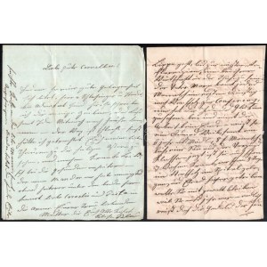 1854, 1876 3 db német nyelvű levél
