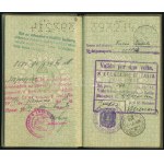 1939 Bp., Vértes László operaházi tag (énekkari tag) fényképes útlevele / Hungarian passport