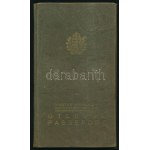 1939 Bp., Vértes László operaházi tag (énekkari tag) fényképes útlevele / Hungarian passport