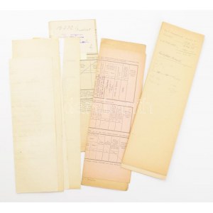 cca 1943-1945 Csehszlovákiai magyarok vagyon összeírása, okmányok...