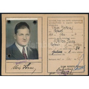 1951 Bp., Állami Biztosító Vállalat személyazonossági igazolvány alkalmazott részére...