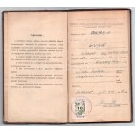 1953 Budapesti Műszaki Egyetem vegyészmérnöki kar fényképes leckekönyve Holló Judit részére, sok bejegyzéssel...