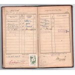 1953 Budapesti Műszaki Egyetem vegyészmérnöki kar fényképes leckekönyve Holló Judit részére, sok bejegyzéssel...