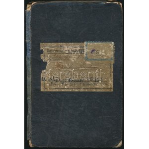 Magyarországi Vas- és Fémmunkások Központi Szövetsége tagsági könyv 1704 db tagdíjbélyeggel (1917-1950...