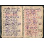 Magyarországi Vas- és Fémmunkások Központi Szövetsége tagsági könyv 1704 db tagdíjbélyeggel (1917-1950...