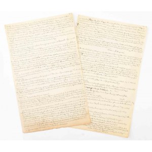 cca 1890-1920? Marczali Henrik (1856-1940) történész jegyzet vagy tanulmányának, kéziratának részlete, aláírás nélkül...