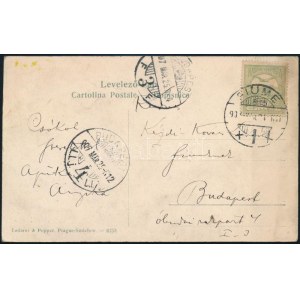 1907 Kézdi-Kovács László (1864-1942) festőművész, műkritikus autográf sorai fiának, Kézdi-Kovács Lórántnak (1897-1916...