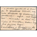 1910.I.3. Jászai Mari (1850-1926) színésznő autográf sorai Gerő Ödönné Hermann Leontinnak, Gerő Ödön (1863-1939...