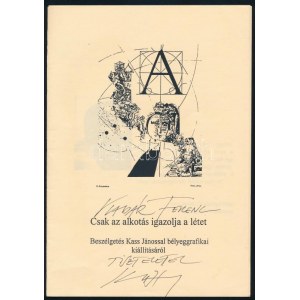 Csak az alkotás igazolja a létet - Beszélgetés Kass Jánossal bélyeggrafikai kiállításáról...