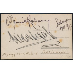 Horváth Kálmán (1877-1948) operetténekes...