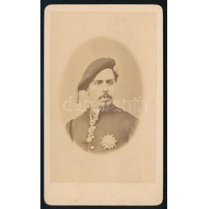 cca 1880 Don Carlos de Borbón y Austria-Este (1848-1909) madridi herceg, 1868-tól spanyol trónkövetelő (apja...