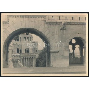 cca 1920-1930 Budapest, Halászbástya részlet, fotó, 12,5×18 cm