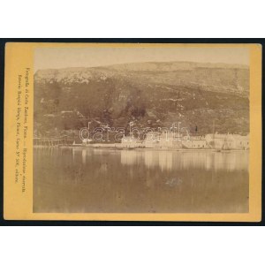 1878 Buccari (Bakar, Szádrév vagy Bukkari), Horvátország, keményhátú fotó, a hátoldalon feliratozva...