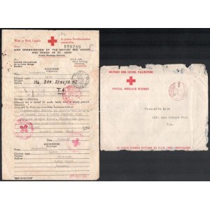 1945 Holocaust túlélő feljegyzése borítékon ...