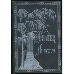 1905 Trauer-Album dem Andenken meines teueren Vaters. Fotó nélkül. Ezüstözött vászon-kötés, kijáró lapokkal...
