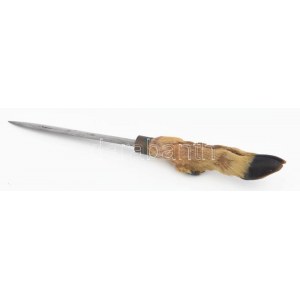 Vadásztőr. Őzláb markolattal 30 cm