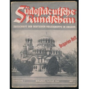 1944 Südostdeutsche Rundschau, a Magyarországi német népcsoport újságja, 1944. január. III. évf. 1. sz. Fekete...