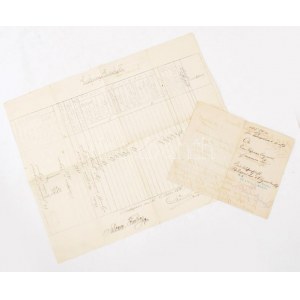 1876 Bp., k. k. Linien-Infanterie-Regiment Nr. 68 (cs. kir. 68. gyalogezred) 2 db katonai irat