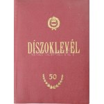1965 Aranyoklevél. A Szegedi Tanárképző Főiskola díszoklevele tanár részére. ...