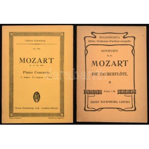 Mozart Ouvverture zur Oper Die Zauberflöte, Piano Concerto C major - Ut majeur - C dur. Leipzig, Ernst Eulenburg...