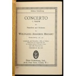 Mozart Ouvverture zur Oper Die Zauberflöte, Piano Concerto C major - Ut majeur - C dur. Leipzig, Ernst Eulenburg...