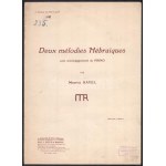 cca 1900-1950 Vegyes kotta tétel, 6 db: G. Puccini: Boheme, Ravel: Deux melodies Hébraiques, Johann Strauss...