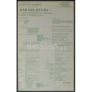 Elektropleinair Sound diary, 1973, 1985-86, Mártha István, Bernáthy Sándor, Szkárosi Endre...