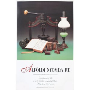 Alföldi Nyomda Rt. nagyméretű plakát, feltekerve, 85x57,5 cm