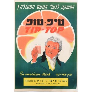 Tip-Top amerikai ital izraeli reklám plakát 36x25 cm