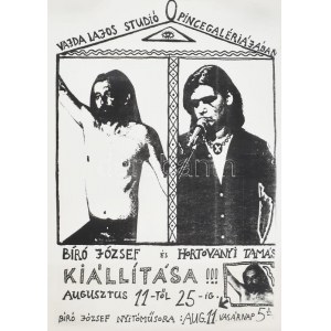 Bíró József és Hortoványi Tamás kiállítása a Vajda Lajos Stúdió Pincegalériájában, feltekerve...