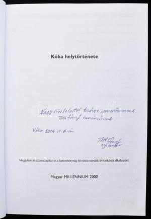 Kóka helytörténete. Szerk.: Krámer Iván. Kóka, 2000., Kóka Község Önkormányzata. Gazdag képanyaggal illusztrált...