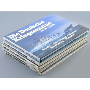 Breyer Koop: Die deutsche Kriegsmarine 1935-1945. Band 1-5. Complete! Kiadói kartonált papírkötésben...