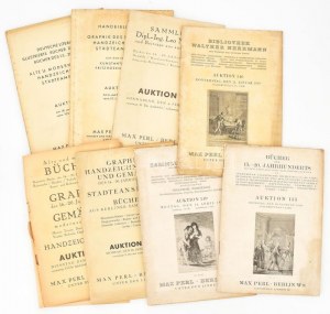 1935-1937 Max Perl aukciós katalógusok, 8 db (Auktion 135, 146, 149, 166, 168, 170, 195, 196.) Berlin, Max Perl...