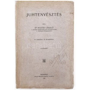 Kozák László: Juhtenyésztés. Bp., 1921, Pallas. 2. kiadás. Szövegközti illusztrációkkal. Kiadói papírkötés...