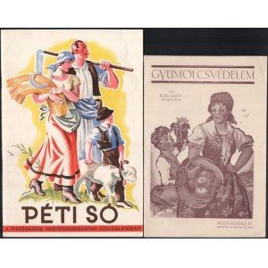 cca 1930 3 db Növényvédelmi reklám kiadvány: 1934 Péti só. 48p., Illés Lajos: Gyümölcsvédelem. 16p. ...