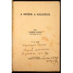 Jámbor László: A hetedik házasság. Bp.,1938,Szív. A borító Pál György munkája. Kiadói papírkötés...