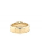 YELLOW GOLD RING - 5.51 GR WITH DIAMONDS - DH-R433