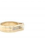 YELLOW GOLD RING - 5.51 GR WITH DIAMONDS - DH-R433