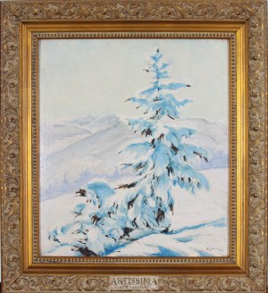 Franciszek Jaźwiecki (1900–1946), Świerk w śniegu, 1939