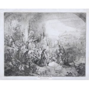 Jan Piotr Norblin de la Gourdaine (Misy-Faut-Yonne 1745 - Paryż 1830), Kazanie Św. Jana Chrzciciela według Rembrandta, 1808